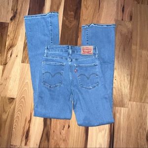 levi bootcut high rise jeans